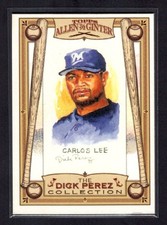 2006 Topps Allen & Ginter Dick Perez Sketches Carlos Lee Milwaukee Brewers #16