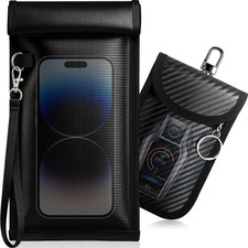 Faraday Bags for Phones Car Keys: RFID Signal Blocking Pouch Set, Smartphones