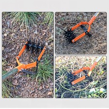 Sidewalk Rotary Soli Cultivator Tiller with 4 Blades Garden Farming Weeder Tool