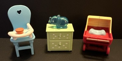 Peppa Pig - Baby Alexander s High Chair, Stroller, Light-up Elephant Nightlight