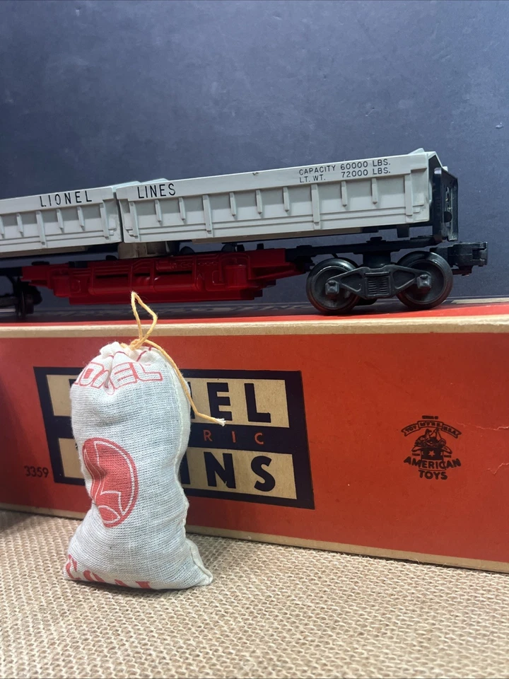 Lionel Postwar #3359 Double Box Coal Dumper Tested C7 Original Box - Image 4 of 4