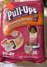 Huggies Pull Ups 2007 Learning Designs Disney Princess 26 Count 3T-4T