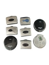 Lot of 7 Portable Cassette CD Players Emerson COBY Walkman Discman Parts Repair