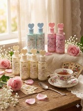 Alice In Wonderland Bath Salt Set Coconut Rose Vanilla  Lemon