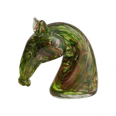 Glaspferd Figur handwerkliches Glaspferd durchscheinend für Schreibtisch, Sammler