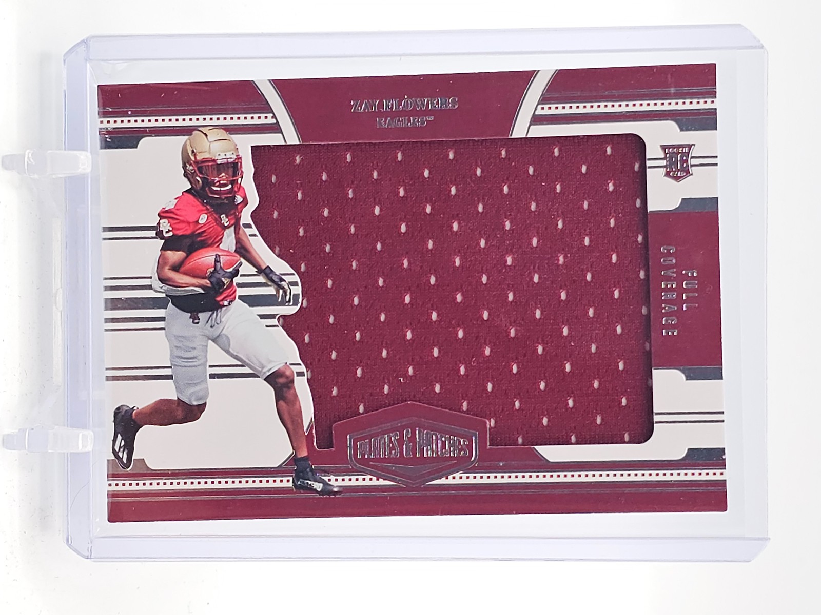 Zay Flowers Panini Chronicles Draft Picks Plates & Patches #PFCZF Conference Patch 1/1