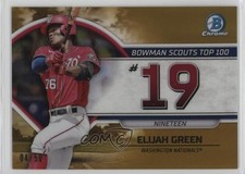 2023 Bowman Scouts Top 100 Gold Refractor 4/50 Elijah Green #BTP-19 0z9m