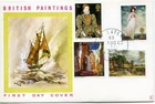 1968 PAINTINGS GREAT BRITAIN QE2 ILLUS. FDC SPECIAL PHILATEX WOBURN PMK VGC