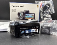Panasonic HC-V500 Camcorder Black 1.5MP HD 1080p CMOS 50x Zoom - Boxed Bundle