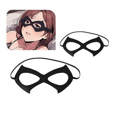 2 Pcs Black Cat Women Mask Leather Cat Mask Halloween Costume Accessories