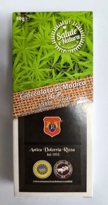 CIOCCOLATO DI MODICA CANAPA HEMP SEMI INTERI OMEGA 3E6 RIZZA DAL1935 60G