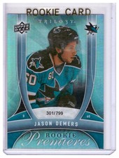 Jason Demers 2009-10 Upper Deck Trilogy Rookie Premieres Rookie Card #148 /799