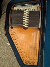Oscar Schmidt Autoharp 36 String 15 Chord Wooden Body w/ Case