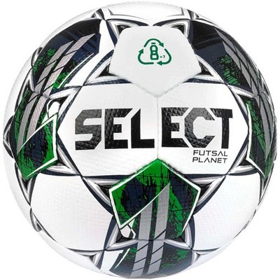 Hallen Select Futsal Planet FIFA Basic Weiß-Schwarz-Grau-Fußball Grün