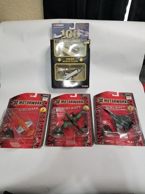 (Lot of 4) Motorworks Aircraft (3) Corgi Showcase Collection (1) Die-cast...