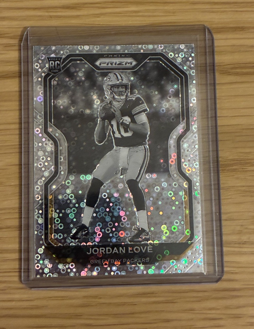 2020 Prizm Football Jordan Love #363 Rookie No Huddle Silver Disco