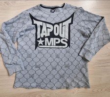 Tapout Herren Pullover XL Grau Baumwolle Waff...