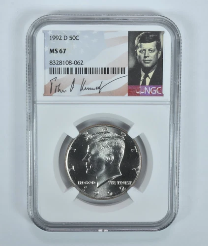 1992-D Kennedy Half Dollar MS67 NGC Special Label