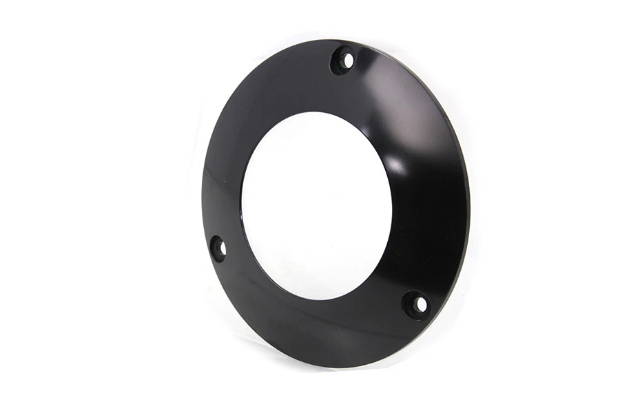 Cubierta Derby C-Thru negra de 3 agujeros para Harley Davidson Foto 2 de 4