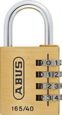 165/30 30mm Abus Solid Brass Body Combination Padlock 3-Digit Carded