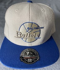 MITCHELL & NESS BALTIMORE BULLETS HARDWOOD CLASSICS HAT CAP FITTED 7-1/4 NBA