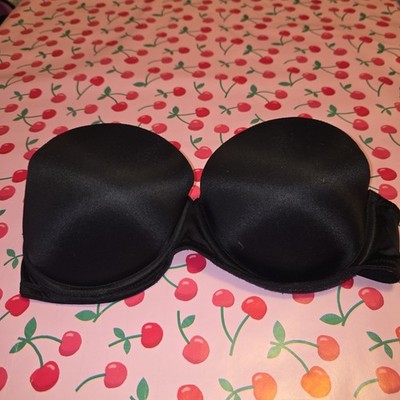 Victoria's Secret Pink strapless Everyday Black Push-Up bra size 32D