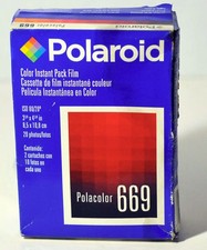 Polaroid Film. Polacolor 669 EXP. 06/2003  QTY. 1 - 2 PACK OF 10 SHEETS