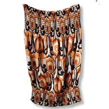 Women Y2K Vtg Wet Seal Tube Top M Disco Club Groovy Retro Hippie Boho NEW USA