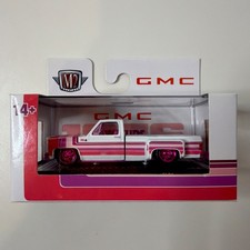 M2 Machines Squarebody 1976 Gmc Sierra 3500 Pickup Pink Wheels Chase 400 Pcs