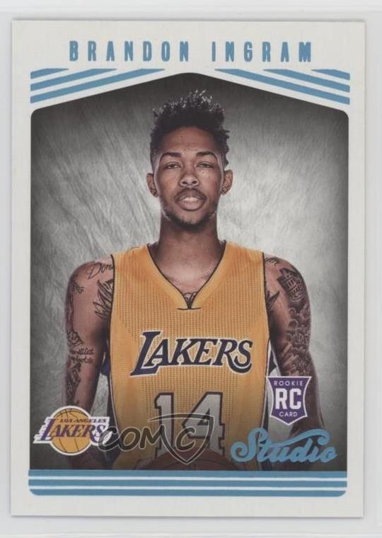2016-17 Panini Studio Studio Edition Glossy Brandon Ingram #176 nd3
