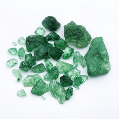 444 Ct Natural Green Emerald CERTIFIED Rough Earth Mined Uncut Lot Gemstone