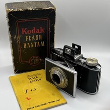 Vintage Kodak Flash Bantam Camera 48mm f/4.5 w/ Box  Manual