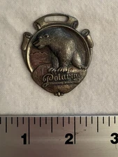 Vintage Watch Fob Polarine Motor Oil Advertising