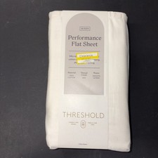 Threshold 400 Thread Count Performance Flat Sheet Sour Cream Queen