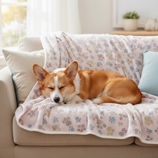 Manta De C lida Y Suave Mediano Para Mascotas Color Rosa 53 x 76 cm