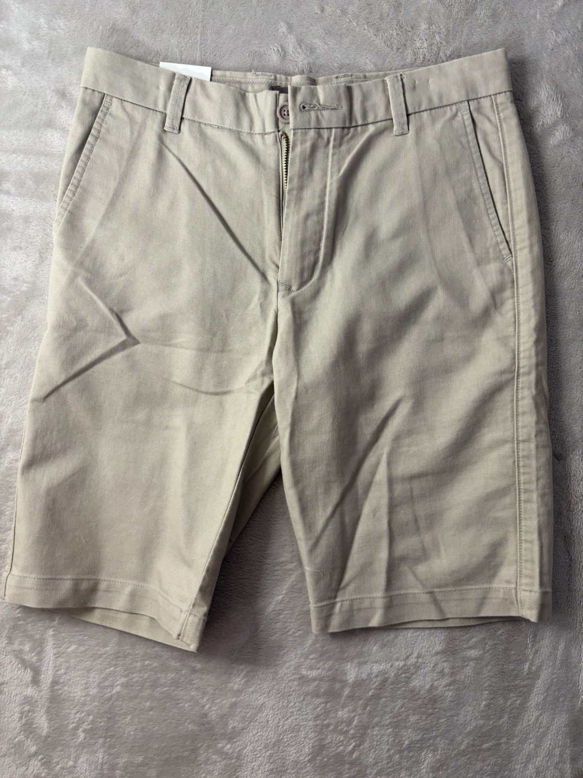 Giordano Khaki Chino Shorts Men’s Size 30 Beige Cotton Casual Summer