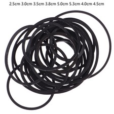 20PC Mix Cassette Tape Replacement Rubber DVD Cassette Tape Turntable Strap Belt