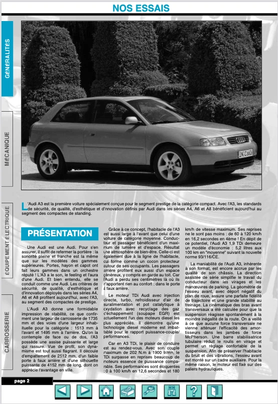 Manuel Atelier Audi A3 Phase 1 1996-2000 RTA Français Format CD PDF - Envoi 24H! - Photo 4/4