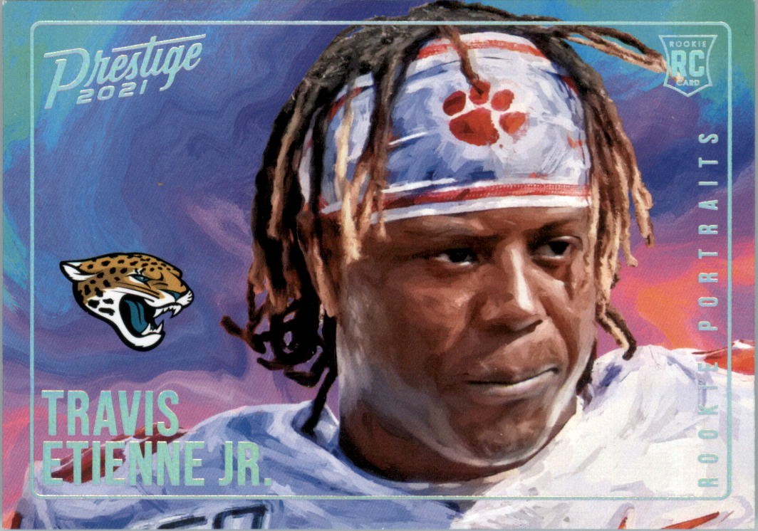 2021 Prestige Rookie Portraits #22 Travis Etienne Jr. - FB