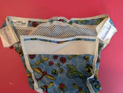 New Bumkins Swim Diaper Cover Bug Print Reusable Size Medium 