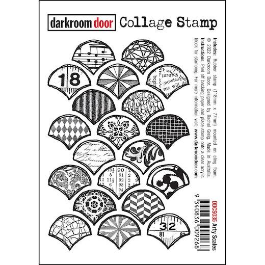 Darkroom Door Collage Cling Rubber Stamp - DDCS035 Arty Scales