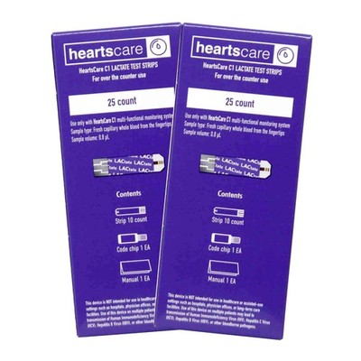 HeartsCare C1 - Lactate Test Strips (50 count)