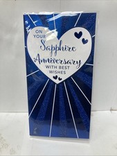 Sapphire 45th Anniversary Greeting Card (slim)