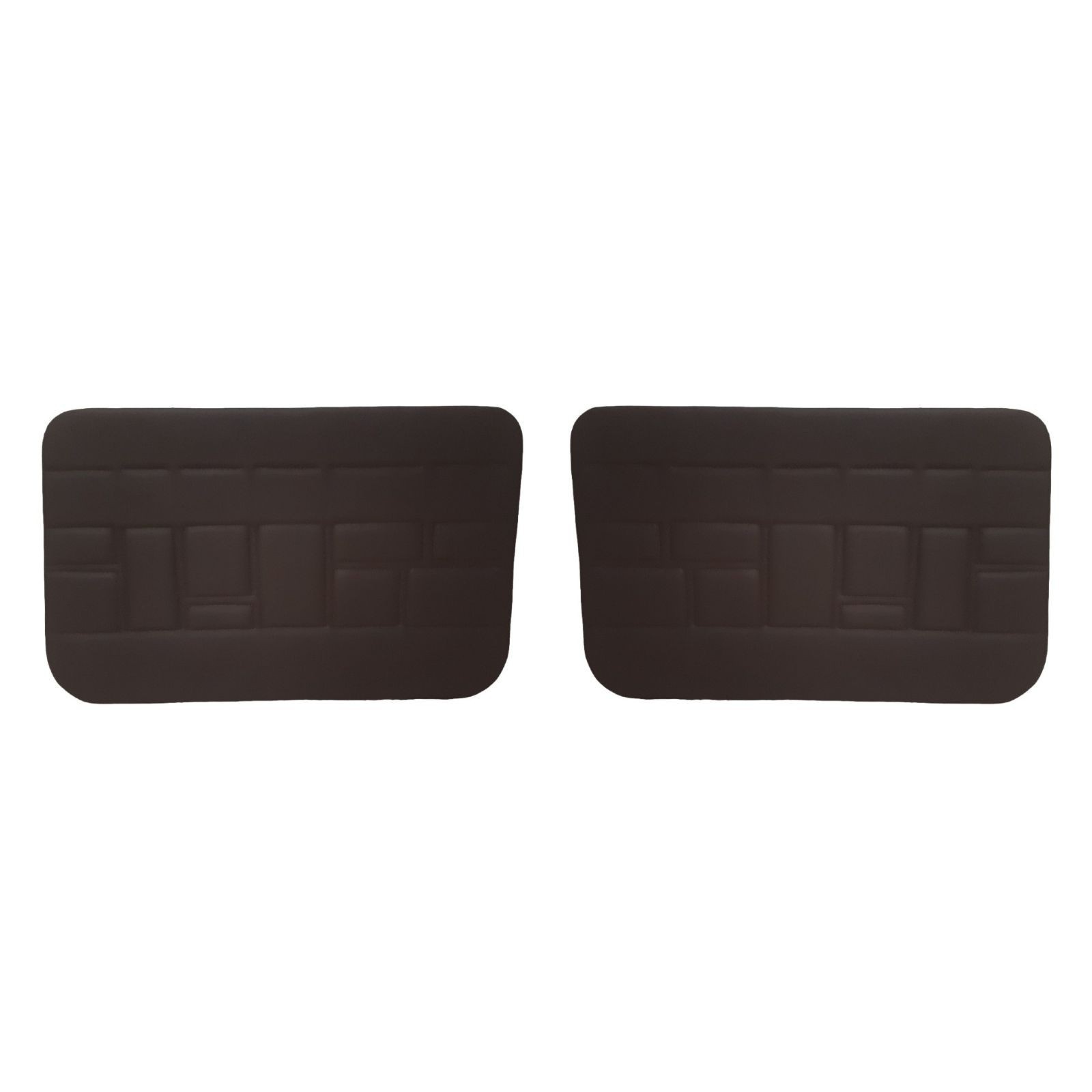 Panneaux de portes avant noir en simili cuir pour Renault 4L