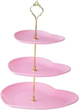 3-Tier Heart-Shaped Dessert Cupcake Stands, 3 Tier Cup Cake Holder Tower