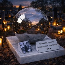 Luxury Adult Urn for Cremation Ashes With A Photo And Memorial Plaque