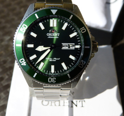 ORIENT KANO BIG MACO GRÜN JAPAN MOVE MENT RA-AA0914E19B Automatic Herrenuhr OVP