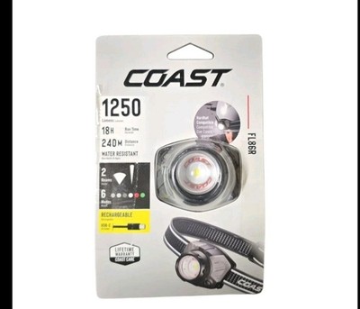 Coast FL86R 1250 Lumens LED Rechargeable Headlamp Flashlight