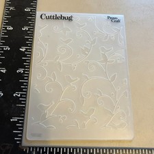 Cuttlebug "Floral Scroll Bird" 3D Textured Embossing Folder Cardmaking