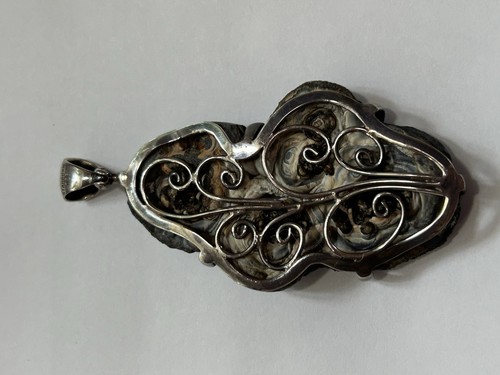 Starborn Sterling Silver 925 Blue Sparkle Stone Pendant - Picture 4 of 5